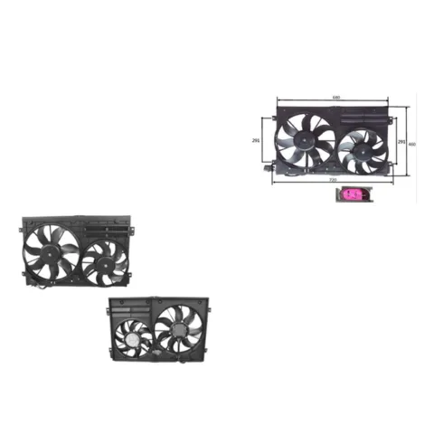 Audi A3 8P Radiator Fan Assembly (6/2004 to 7/2008), Part 62052