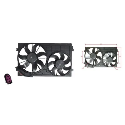 Audi TT 8J Radiator Fan Assembly (11/2006 to 6/2014)