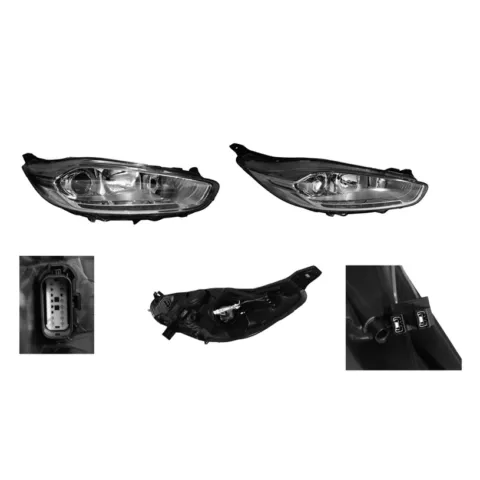 Ford Fiesta WZ Right Headlight (8/2013 to 2/2020), Part 61627