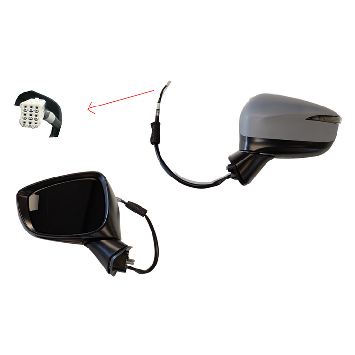 Mazda CX-3 DK DKII Left Front Door Mirror (3/2015 onwards), Part 60619