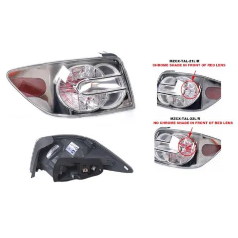 Mazda CX-7 ER Left Tail Light (10/2009 to 2/2012), Part 62475