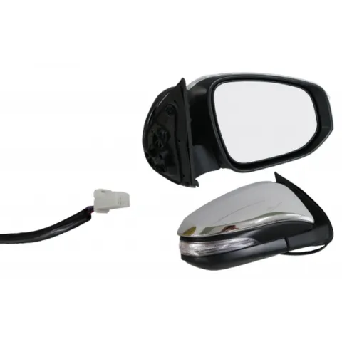 Toyota Hilux Utility Right Front Door Mirror, Chrome Electric with IND with Auto Fold (5/2015 to 11/2025)