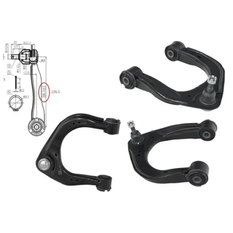 Ford Everest UA Left Front Upper Control Arm (10/2015 to 9/2018), Part 60732