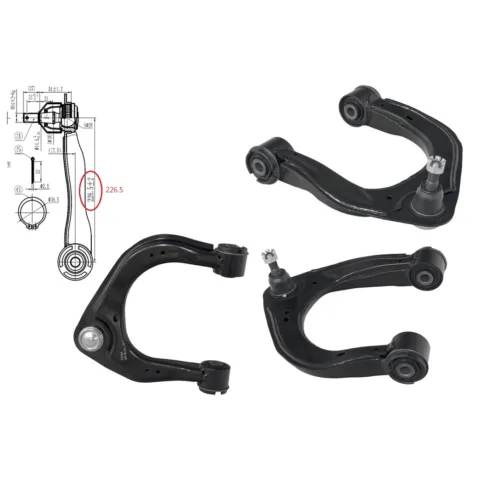 Mazda BT-50 UR Left Front Upper Control Arm (9/2015 to 6/2020), Part 60741