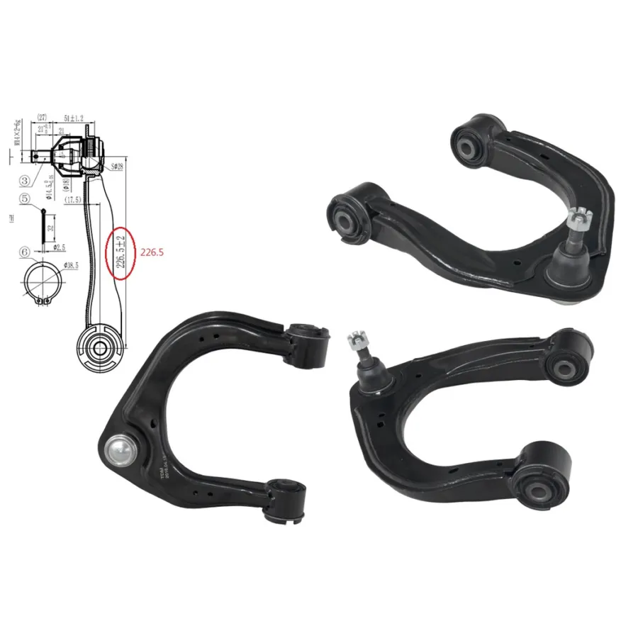 Mazda BT-50 UR Right Front Upper Control Arm (9/2015 to 6/2020), Part 60739