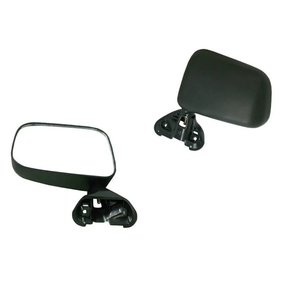 Toyota Hilux 2WD 4WD Left Front Door Mirror Black, Skin Mount Type (10/1988 to 2/2005)