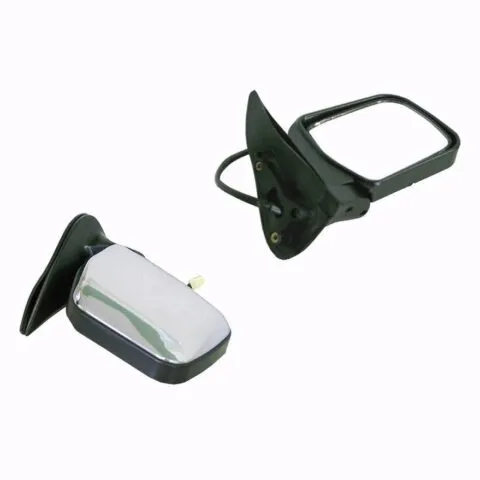 Toyota Hilux Right Front Door Mirror, Chrome/Black Electric (8/1997 to 2/2005)