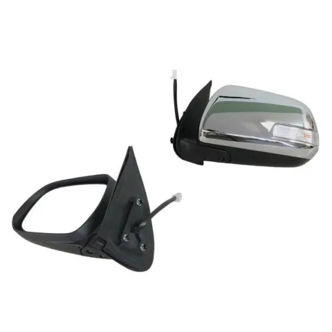 Toyota Hilux Left Front Door Mirror, Chrome Electric with Indicator (7/2011 to 4/2015)