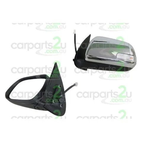 Left Front Door Mirror for Toyota Hilux, Chrome Electric with Indicator (7/2011 to 4/2015)