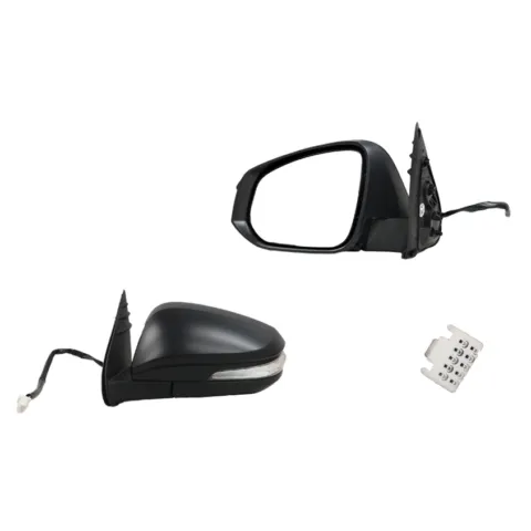 Toyota Hilux Utility Left Front Door Mirror, Black Electric with IND with Auto Fold (5/2015 to 11/2025)