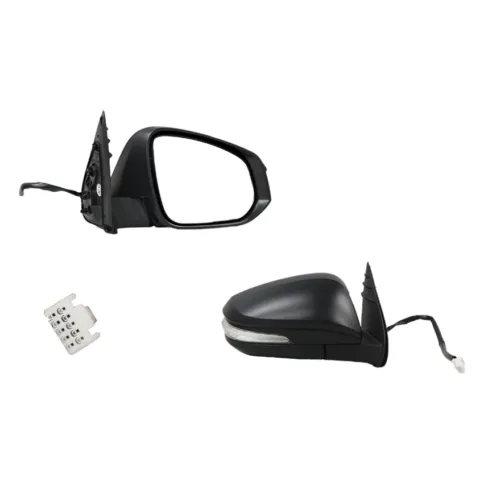 Toyota Hilux Utility Right Front Door Mirror, Black Electric with IND with Auto Fold (5/2015 to 11/2025)
